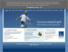 Tablet Screenshot of medicinadellosportcuneo.it